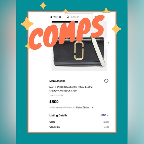 Marc Jacobs Snapshot Wallet On Chain - Picture 10 of 10